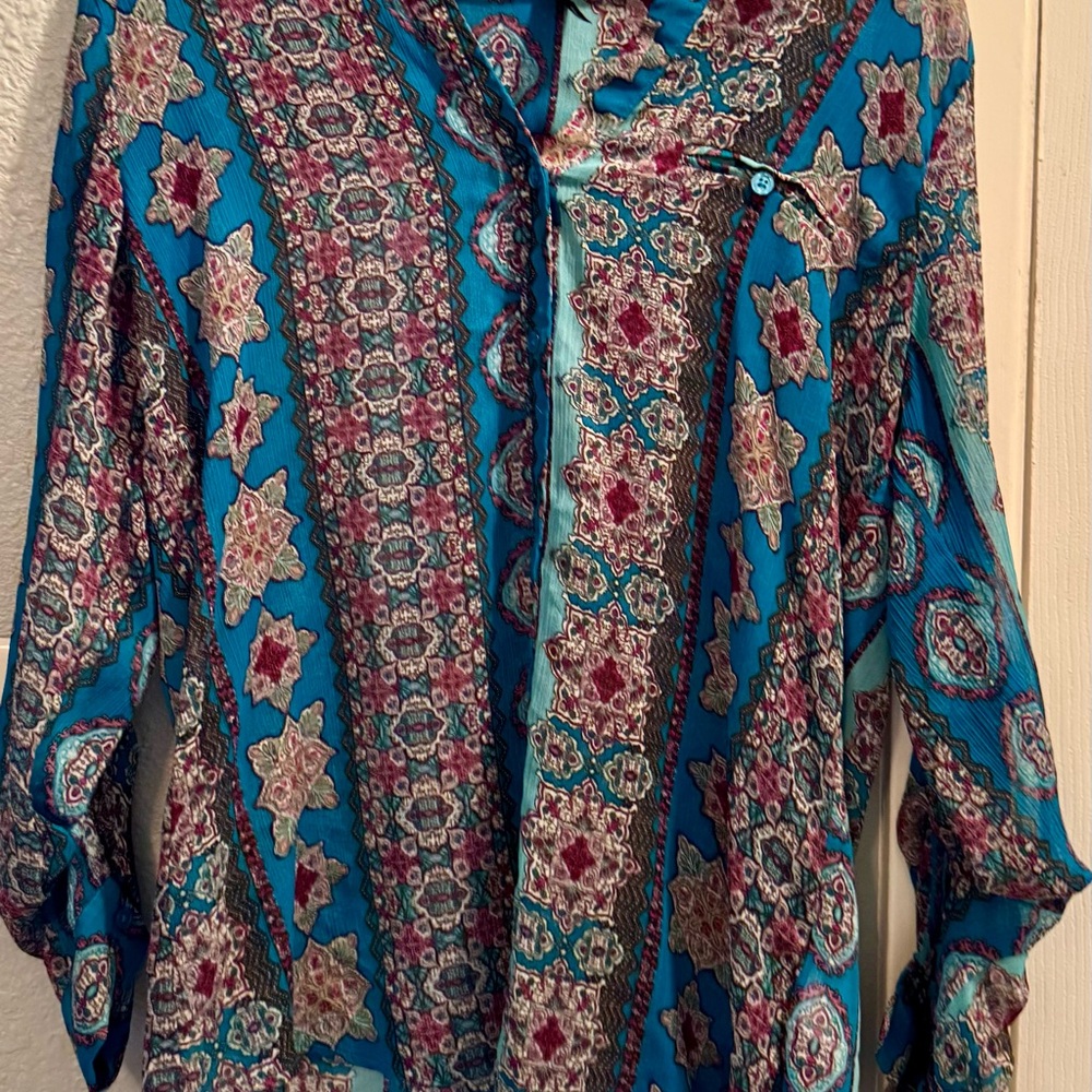 Vibrant Patterned Blouse